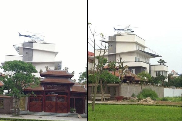 Xe tăng, trực thăng trong vườn nhà đại gia Việt