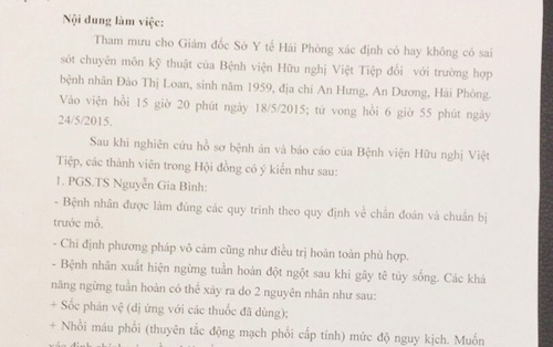 Hải Phòng lên tiếng về trường hợp tử vong khi nắn khớp