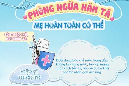 Phòng ngừa hăm tã an toàn cho bé