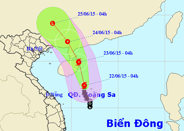 Bão giật cấp 10-11, miền Bắc mưa lớn