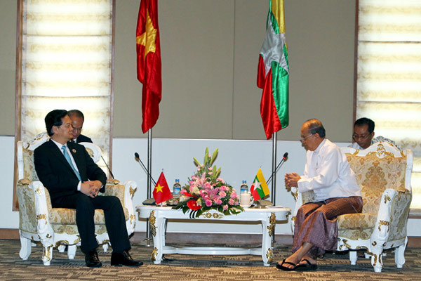 Thủ tướng hội kiến Tổng thống Myanmar