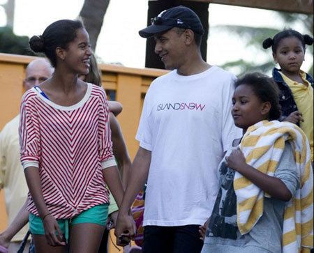 Những hình ảnh bố Việt nên học tập Tổng thống Mỹ