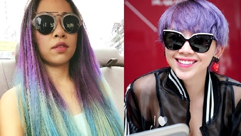 Mốt tóc cầu vồng quái dị của Jennifer Phạm, Angela Phương Trinh