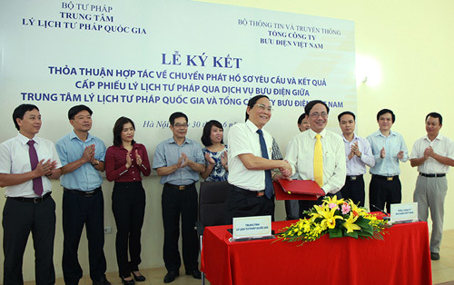Sẽ chuyển phát hồ sơ, kết quả cấp Phiếu lý lịch Tư pháp qua Bưu điện