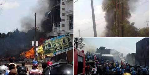 Clip tai nạn kinh hoàng của máy bay Indonesia