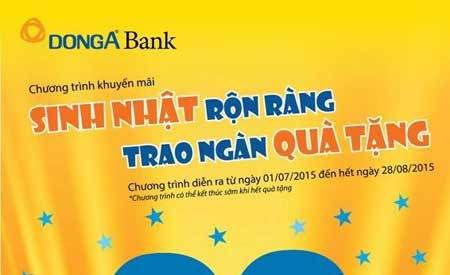 Ngàn quà tặng mừng sinh nhật DongA Bank