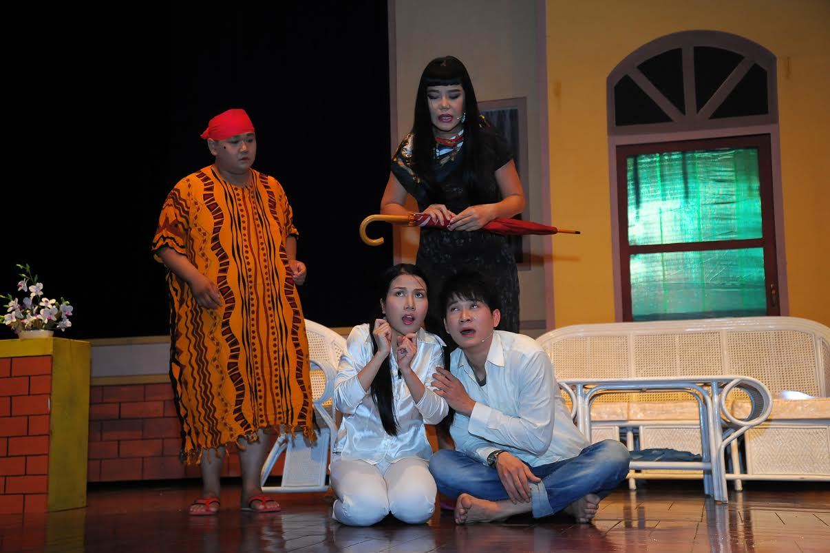 Cindy Thái Tài đóng kịch kinh dị