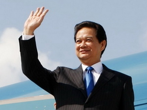 Thủ tướng lên đường dự hội nghị cấp cao Mekong-Nhật