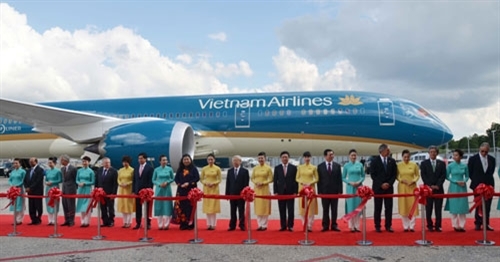 Tổng bí thư dự lễ bàn giao Boeing 787-9 Dreamliner