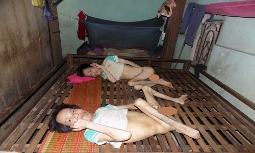 Nghẹn lòng cảnh người mẹ đóng chuồng giam con