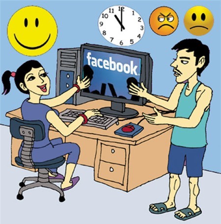 Đòi ly hôn vì vợ nghiện Facebook