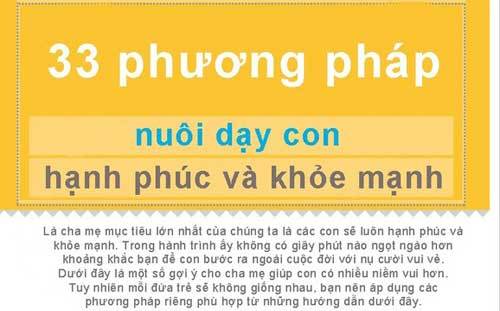 33 bí kíp nuôi dạy con hạnh phúc và khỏe mạnh