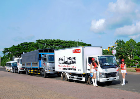 Trải nghiệm trực tiếp xe tải Fuso tại Thái Bình