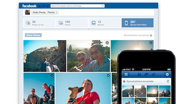 Cách tự động lưu ảnh từ điện thoại lên Facebook