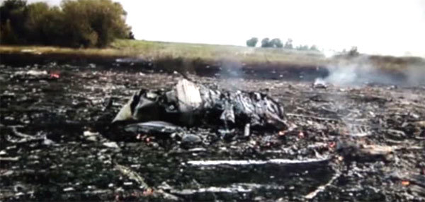 Thêm hình ảnh mới về hiện trường MH17 đầy khói lửa