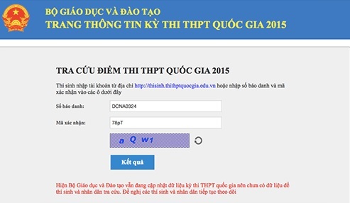 Cuộc “tấn công” DDOS tự phát vào website tra điểm thi