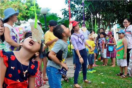 Trẻ em trẩy hội Công dân toàn cầu tại Phú Mỹ Hưng