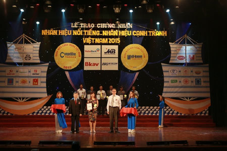 Thuốc ho Bảo Thanh nhận giải Nhãn hiệu Nổi tiếng VN 2015