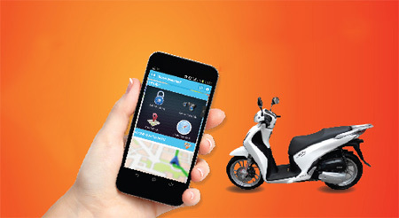 Chống mất cắp xe máy bằng… điện thoại